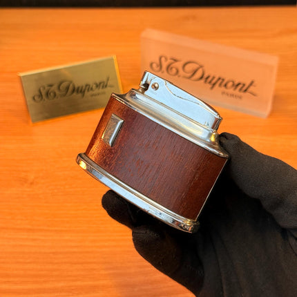Antique 1941 Ronson Senator Desk Lighter petrol lighter\ working perfect designed with real wood England \ Rare gift decoration antique item