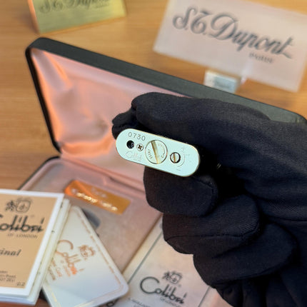 vintage 1980 Colibri of London 24k Gold Finish Colibri Standard \ Collector box with box and documents \ working perfect