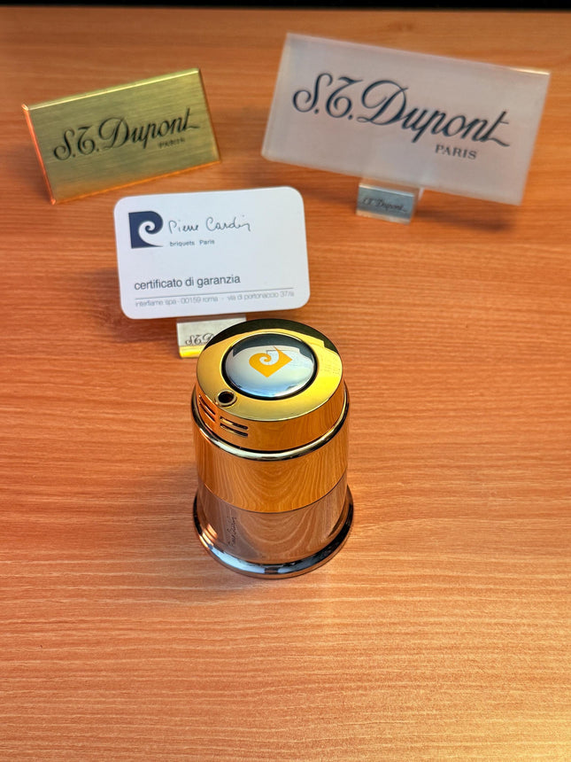 Vintage 1960 Pierre Cardin Table lighter futurestic design perfect decoration \ never used box and document \ rare model ideal gift unique