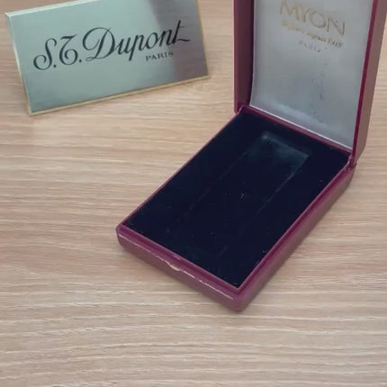 Vintage 1980 Myon Paris made Gold finish with black lacquer / with box / amazing condition close to new / with initial amazing condition