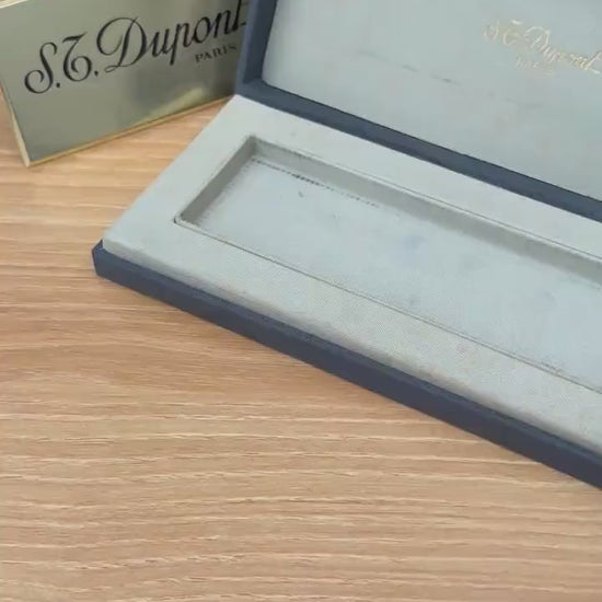 Vintage 1970 St Dupont ligne 1 early version Silver Finish Diamond Head Table Lighter