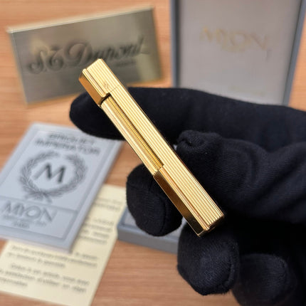 Vintage 1980 Myon 24k Gold Plated 5 face Rare Red lacquer \ full set with box and document \ working perfect \ good condition pre-owned