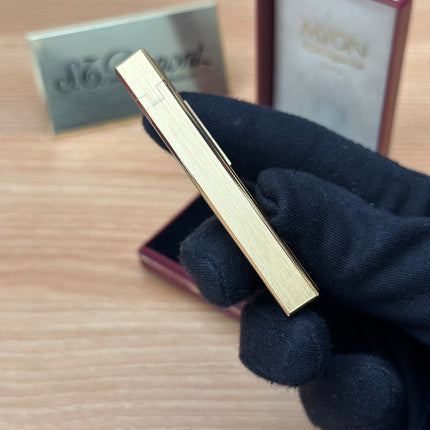 Vintage 1980 Myon Paris made Gold finish with black lacquer / with box / amazing condition close to new / with initial amazing condition