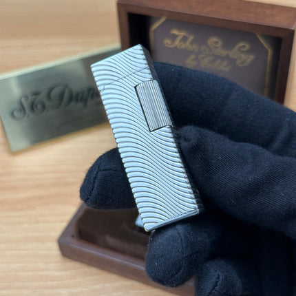 Vintage 1970 masterpiece John Sterling made by Colibri solid 925 sterling silver factory \ NOS never used working perfect box and document