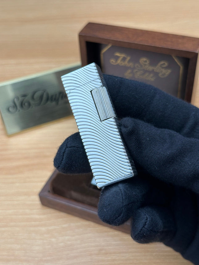 Vintage 1970 masterpiece John Sterling made by Colibri solid 925 sterling silver factory \ NOS never used working perfect box and document