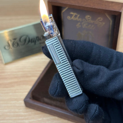 Vintage 1970 masterpiece John Sterling made by Colibri solid 925 sterling silver factory \ NOS never used working perfect box and document