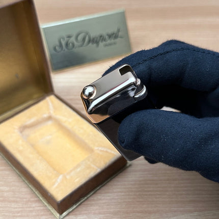 Vintage 1950 Myon rose gold plated with Black lacquer never use / extremely rare with box / working perfect