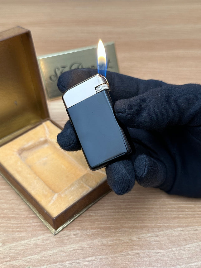 Vintage 1950 Myon rose gold plated with Black lacquer never use / extremely rare with box / working perfect