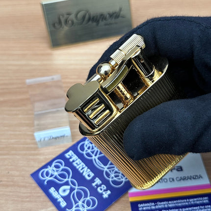 Vintage 1980 Saffa heavy 24k Gold Plated \ never used with box and documents \ working perfect- best cigar accessories gift