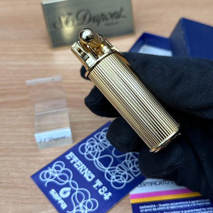 Vintage 1980 Saffa heavy 24k Gold Plated \ never used with box and documents \ working perfect- best cigar accessories gift