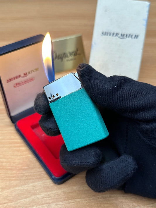 Antique 1950 Silver Match lighter never used with box \ working perfect