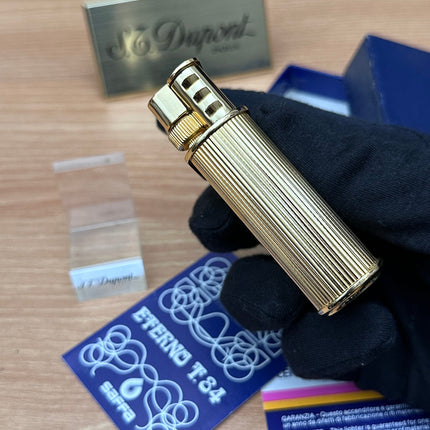 Vintage 1980 Saffa heavy 24k Gold Plated \ never used with box and documents \ working perfect- best cigar accessories gift
