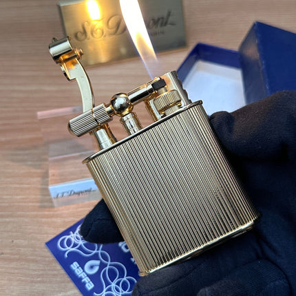 Vintage 1980 Saffa heavy 24k Gold Plated \ never used with box and documents \ working perfect- best cigar accessories gift