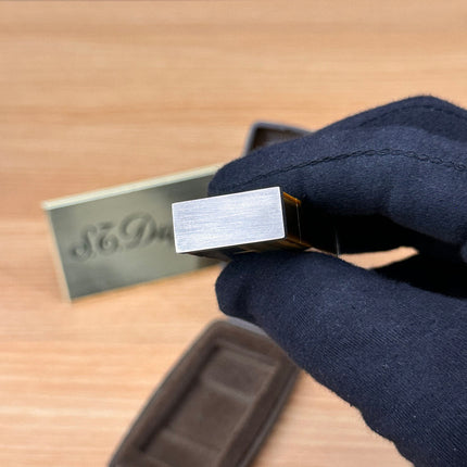 Vintage 1970 Rare Solid sterling Silver handmade Hallmarked Tiger's eye \ luxury 1970 solid silver lighter \ working perfect